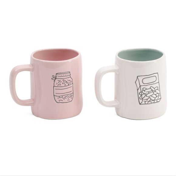 NIB RAE DUNN set of 2 " You're my Jam " & " Mint to be " mugs cups - Picture 2 of 10